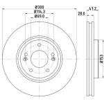 Bremsscheibe 8DD 355 128-831