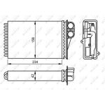 NRF 54304 Wärmetauscher, Innenraumheizung EASY FIT