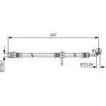 BOSCH 1 987 481 515 Bremsschlauch BOSCH 1 987 481 515 Bremsschlauch