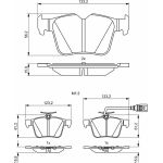 BOSCH 0 986 494 835 Bremsbelagsatz, Scheibenbremse BOSCH 0 986 494 835 Bremsbelagsatz, Scheibenbremse