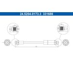 Bremsschlauch 24.5204-0173.3 Bremsschlauch 24.5204-0173.3
