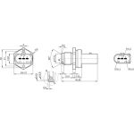 BOSCH 0 281 002 671 Sensor, Kraftstoffdruck