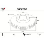 FTE 9082858 Bremsscheibe COATED RANGE FTE 9082858 Bremsscheibe COATED RANGE