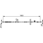 BOSCH 1 987 482 508 Seilzug, Feststellbremse BOSCH 1 987 482 508 Seilzug, Feststellbremse