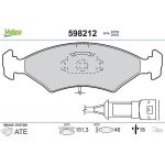 Valeo 598212 Bremsbelagsatz, Scheibenbremse Valeo 598212 Bremsbelagsatz, Scheibenbremse