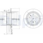 Delphi BG2437 Bremsscheibe Delphi BG2437 Bremsscheibe
