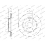 Ferodo DDF2687C Bremsscheibe PREMIER Ferodo DDF2687C Bremsscheibe PREMIER