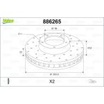 Bremsscheibe 886265 Bremsscheibe 886265
