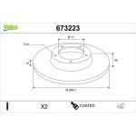 Bremsscheibe 673223 Bremsscheibe 673223