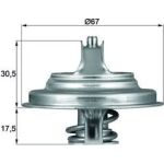 Thermostat, Kühlmittel TX 54 83D Thermostat, Kühlmittel TX 54 83D
