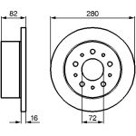 BOSCH 0 986 479 B63 Bremsscheibe