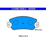 ATE 13.0460-3939.2 Bremsbelagsatz, Scheibenbremse ATE 13.0460-3939.2 Bremsbelagsatz, Scheibenbremse