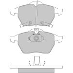 Metzger 1170098 Bremsbelagsatz, Scheibenbremse
