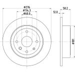 Bremsscheibe 8DD 355 116-991 Bremsscheibe 8DD 355 116-991