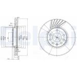Delphi BG3142C Bremsscheibe Delphi BG3142C Bremsscheibe