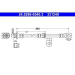 ATE 24.5286-0540.3 Bremsschlauch ATE 24.5286-0540.3 Bremsschlauch