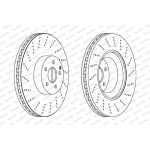Ferodo DDF1662C-1 Bremsscheibe PREMIER Coat+ disc