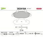 Valeo 302418A Bremsbelagsatz, Scheibenbremse EXPERT Valeo 302418A Bremsbelagsatz, Scheibenbremse EXPERT