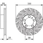 Bremsscheibe 0 986 479 D25 Bremsscheibe 0 986 479 D25