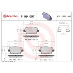 Bremsbelagsatz, Scheibenbremse P 59 097 Bremsbelagsatz, Scheibenbremse P 59 097