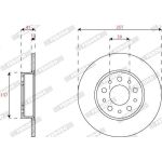 Bremsscheibe DDF2777C Bremsscheibe DDF2777C