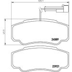Bremsbelagsatz, Scheibenbremse 8DB 355 013-511 Bremsbelagsatz, Scheibenbremse 8DB 355 013-511
