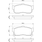 Bremsbelagsatz, Scheibenbremse 0 986 461 144 Bremsbelagsatz, Scheibenbremse 0 986 461 144