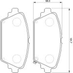 BOSCH 0 986 424 663 Bremsbelagsatz, Scheibenbremse