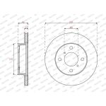 Bremsscheibe DDF2225C Bremsscheibe DDF2225C