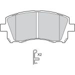 Bremsbelagsatz, Scheibenbremse 302788