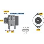 BOSCH 0 124 555 028 Generator