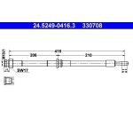 Bremsschlauch 24.5249-0416.3 Bremsschlauch 24.5249-0416.3