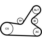 ContiTech 6PK1145K4 Keilrippenriemensatz ContiTech 6PK1145K4 Keilrippenriemensatz