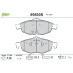 Valeo 598905 Bremsbelagsatz, Scheibenbremse