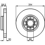 Bremsscheibe 0 986 478 617 Bremsscheibe 0 986 478 617