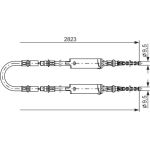 BOSCH 1 987 477 369 Seilzug, Feststellbremse BOSCH 1 987 477 369 Seilzug, Feststellbremse