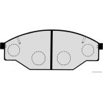 Herth+Buss Jakoparts J3602047 Bremsbelagsatz, Scheibenbremse