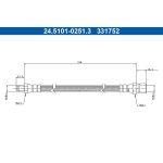 ATE 24.5101-0251.3 Bremsschlauch ATE 24.5101-0251.3 Bremsschlauch