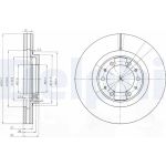 Delphi BG3586 Bremsscheibe Delphi BG3586 Bremsscheibe