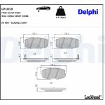 Delphi LP1819 Bremsbelagsatz, Scheibenbremse Delphi LP1819 Bremsbelagsatz, Scheibenbremse