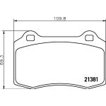 Bremsbelagsatz, Scheibenbremse 8DB 355 006-591 Bremsbelagsatz, Scheibenbremse 8DB 355 006-591
