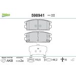 Valeo 598941 Bremsbelagsatz, Scheibenbremse Valeo 598941 Bremsbelagsatz, Scheibenbremse
