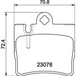 Bremsbelagsatz, Scheibenbremse 8DB 355 008-711 Bremsbelagsatz, Scheibenbremse 8DB 355 008-711