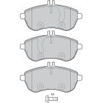 Valeo 598963 Bremsbelagsatz, Scheibenbremse Valeo 598963 Bremsbelagsatz, Scheibenbremse