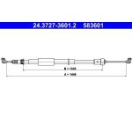 ATE 24.3727-3601.2 Seilzug, Feststellbremse ATE 24.3727-3601.2 Seilzug, Feststellbremse