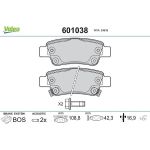 Valeo 601038 Bremsbelagsatz, Scheibenbremse Valeo 601038 Bremsbelagsatz, Scheibenbremse