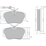 Metzger 1170258 Bremsbelagsatz, Scheibenbremse Metzger 1170258 Bremsbelagsatz, Scheibenbremse