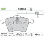 Valeo 598858 Bremsbelagsatz, Scheibenbremse