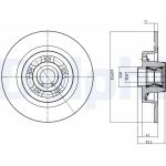 Delphi BG9023RSC Bremsscheibe