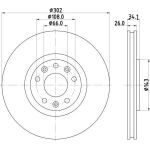 Bremsscheibe 8DD 355 120-501